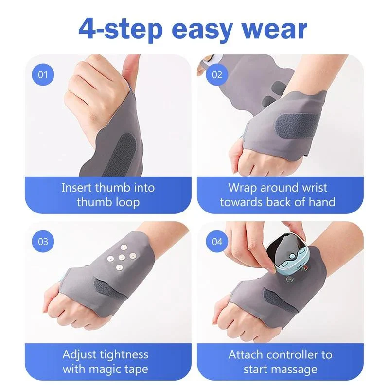 Heated Electric Hand Massage Device with 5 Function Modes and Adjustable Intensity - Image 8