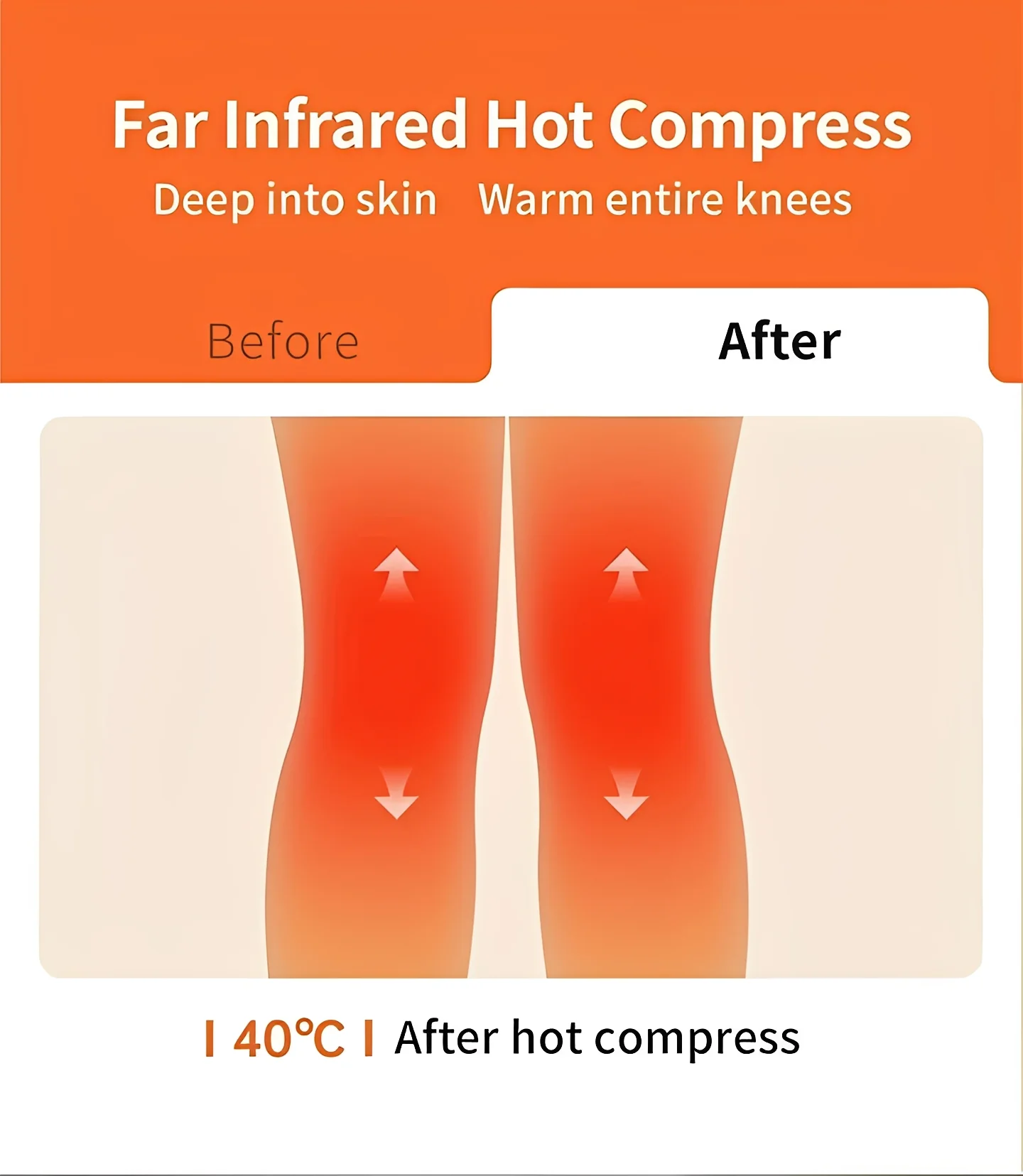 Heated Knee Massage Brace with Cordless Infrared Technology - Image 3