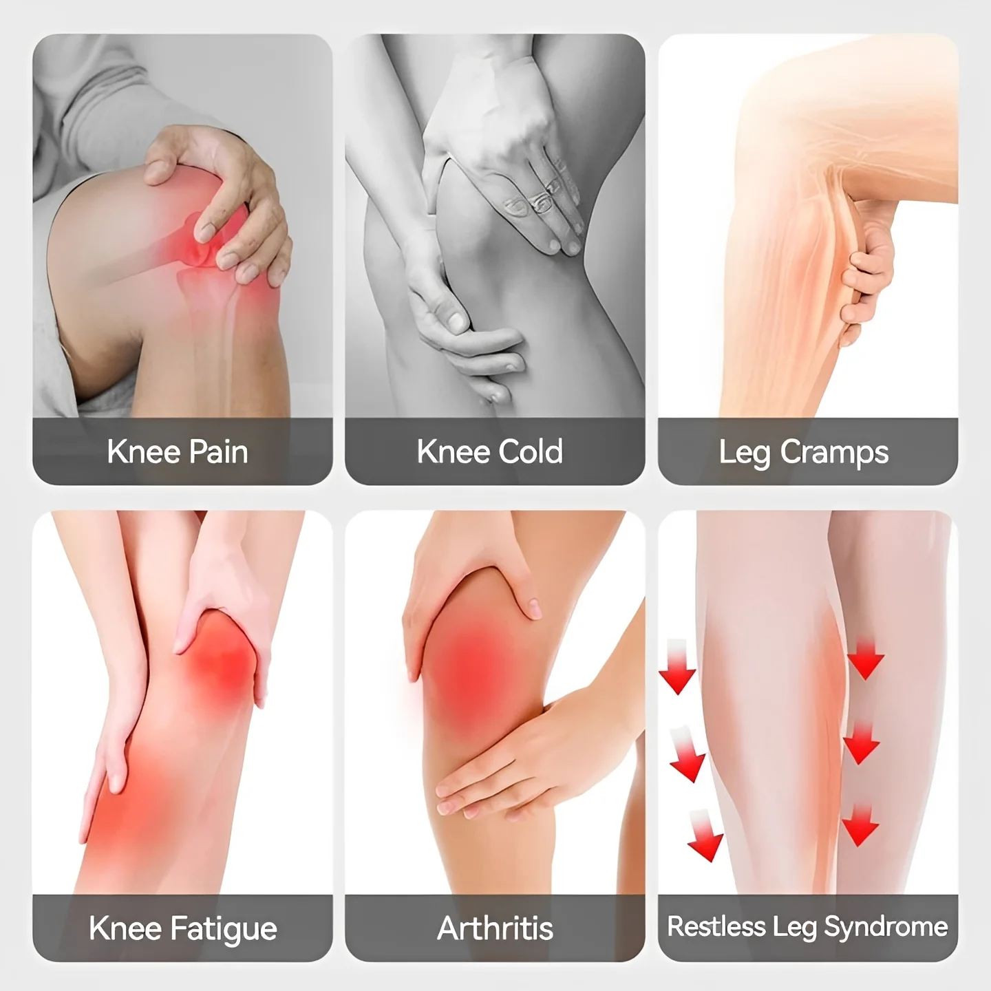 Heated Knee Massage Brace with Cordless Infrared Technology - Image 5