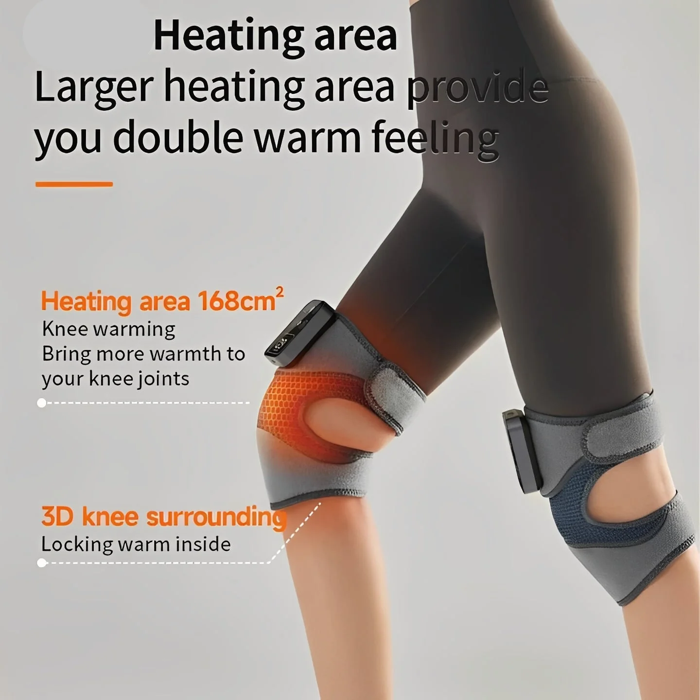 Heated Knee Massage Brace with Cordless Infrared Technology - Image 6