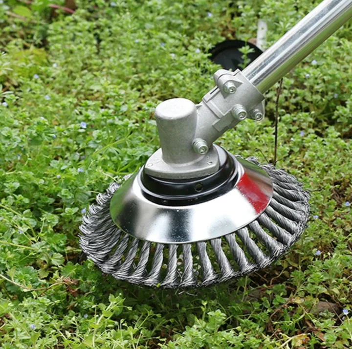 Heavy Duty Carbon Steel Weed Brush for Grass and Pavement - Image 3
