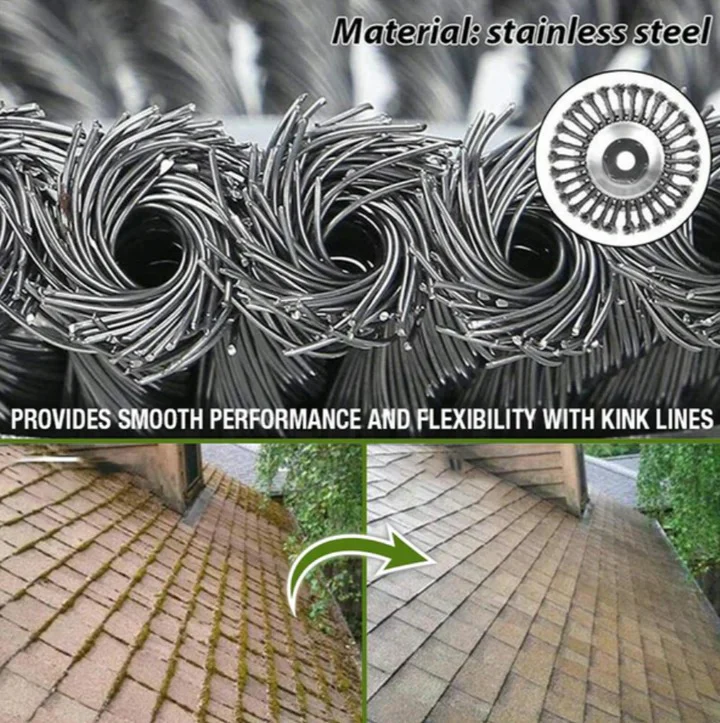 Heavy Duty Carbon Steel Weed Brush for Grass and Pavement - Image 5