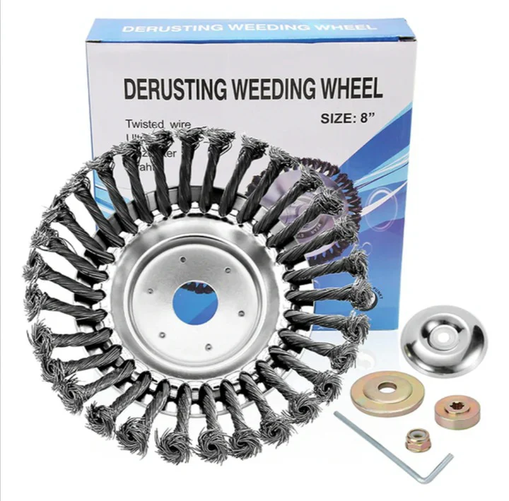 Heavy Duty Carbon Steel Weed Brush for Grass and Pavement - Image 7