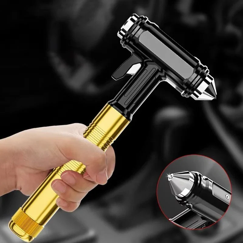 Metal Car Emergency Tool with Window Breaker and Seatbelt Cutter - Image 3