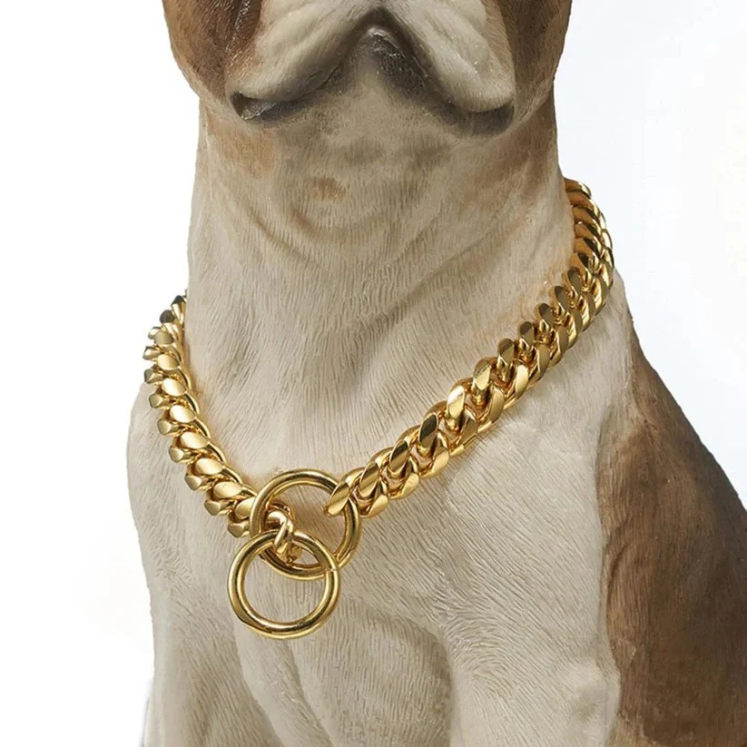 Stainless Steel Dog Training Collar with Adjustable Chain Fit - Image 5