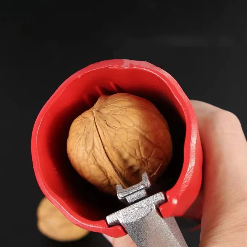 Stainless Steel Nut Cracker Tool with Ergonomic Grip Handle - Image 3