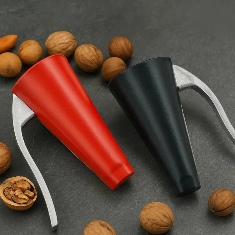 Stainless Steel Nut Cracker Tool with Ergonomic Grip Handle - Image 4