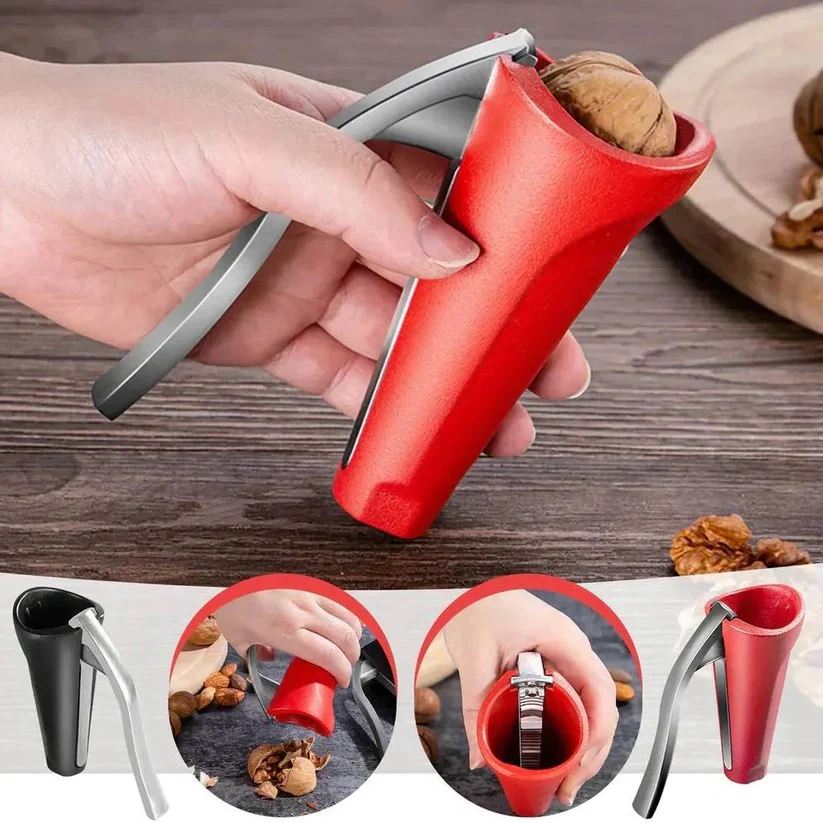 Stainless Steel Nut Cracker Tool with Ergonomic Grip Handle - Image 7
