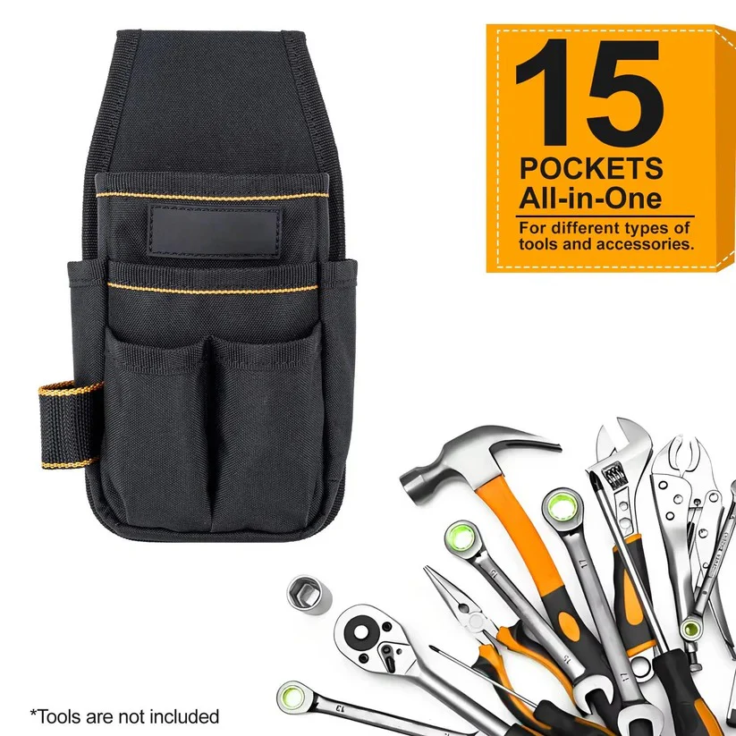 Electrician Tool Pouch with Adjustable Belt and Reinforced Base - Image 4