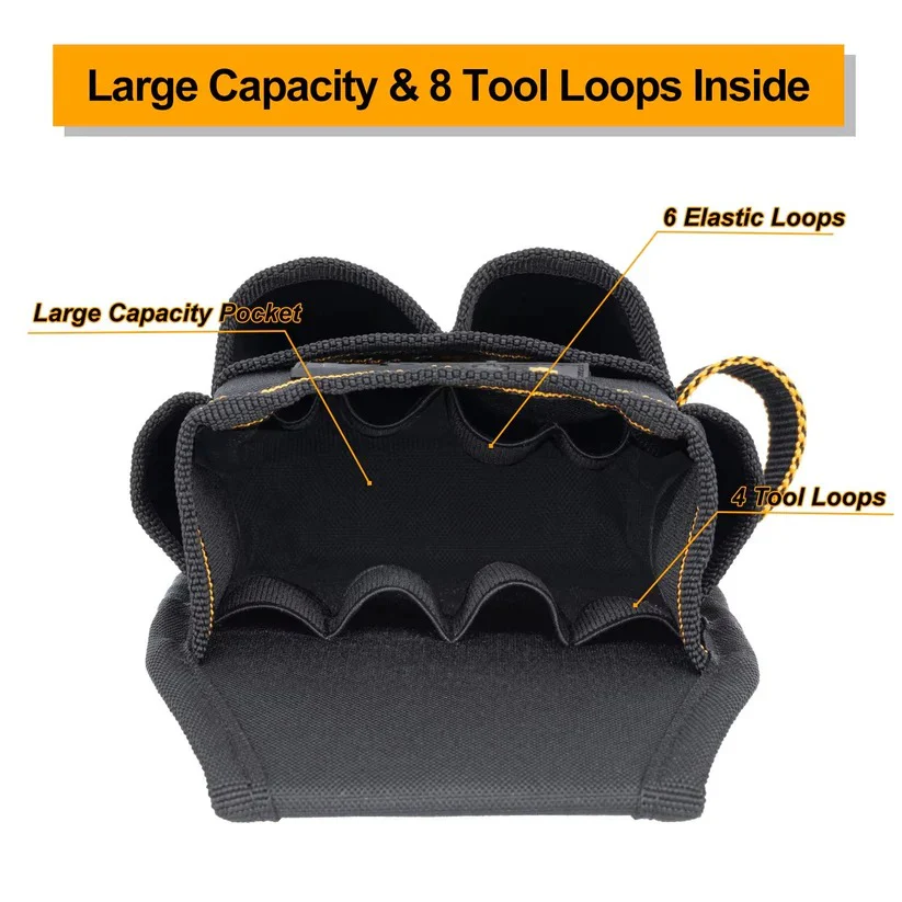Electrician Tool Pouch with Adjustable Belt and Reinforced Base - Image 6
