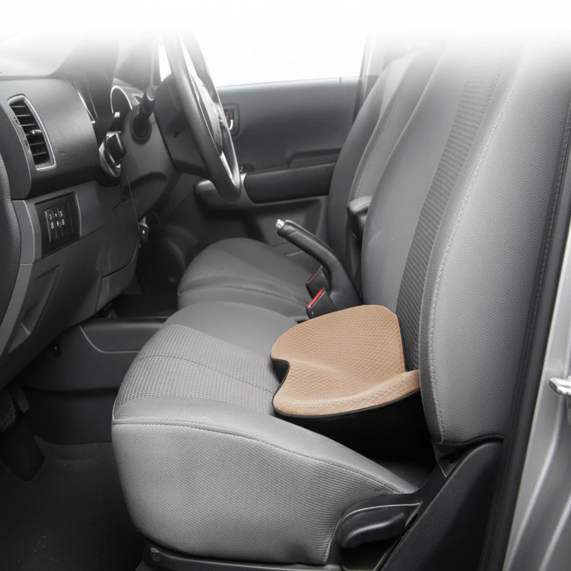 Memory Foam Car Seat Cushion for Added Height and Seating Comfort - Image 2
