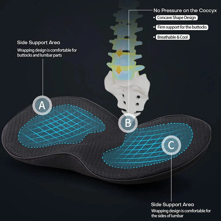 Memory Foam Car Seat Cushion for Added Height and Seating Comfort - Image 7