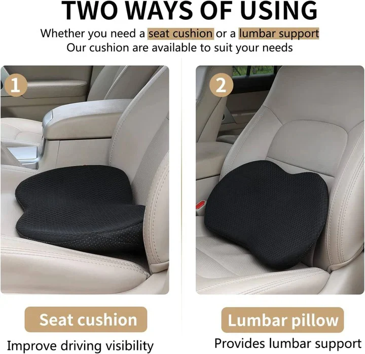 Memory Foam Car Seat Cushion for Added Height and Seating Comfort - Image 9