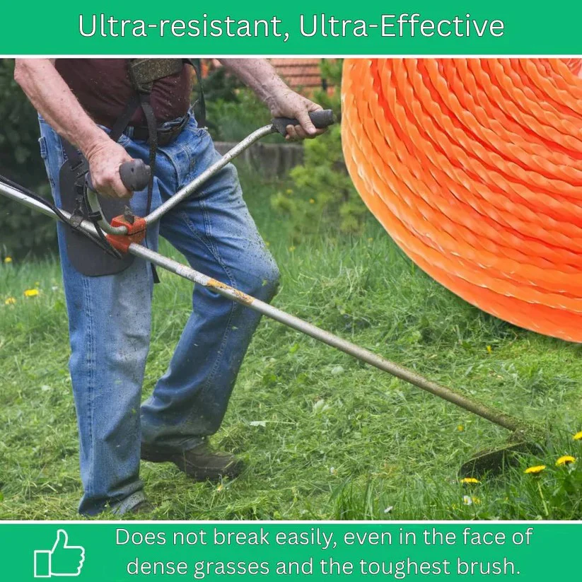 Twisted Nylon Trimmer Line for Garden and Lawn Maintenance - Image 2