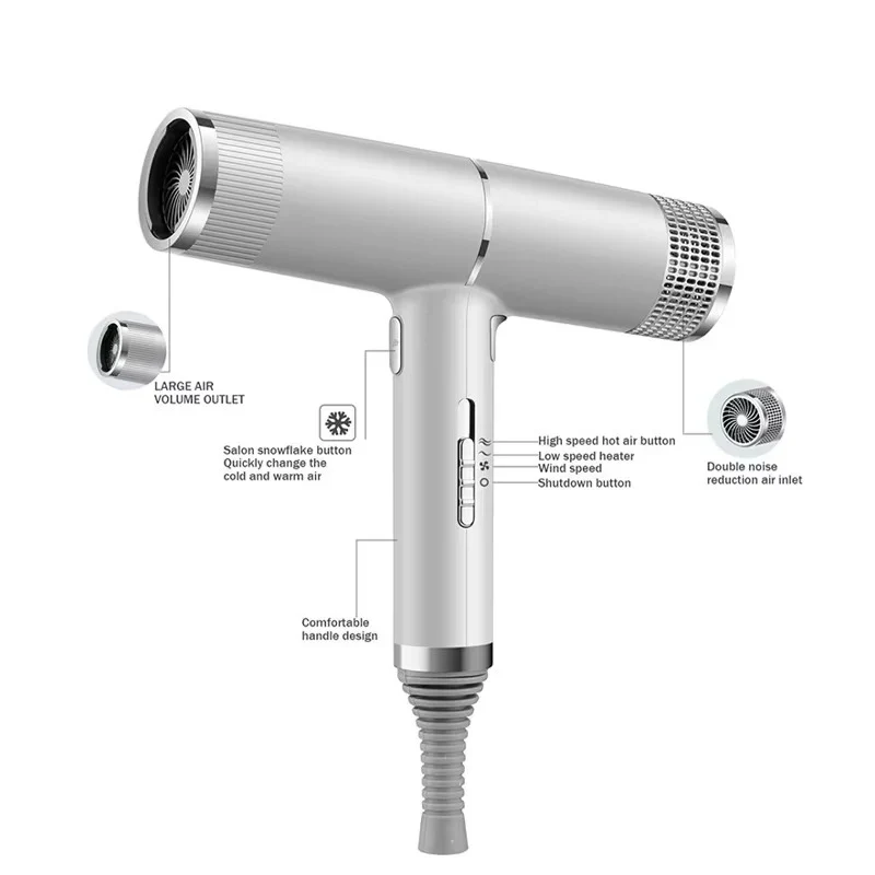Lightweight Hair Dryer with Precision Nozzle for Styling - Image 10