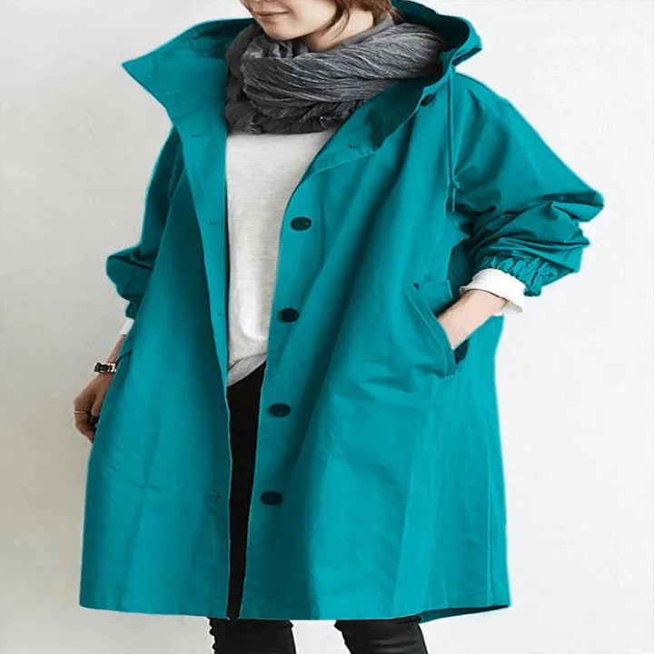 Water-Resistant Hooded Overcoat for Outdoor Use - Image 7