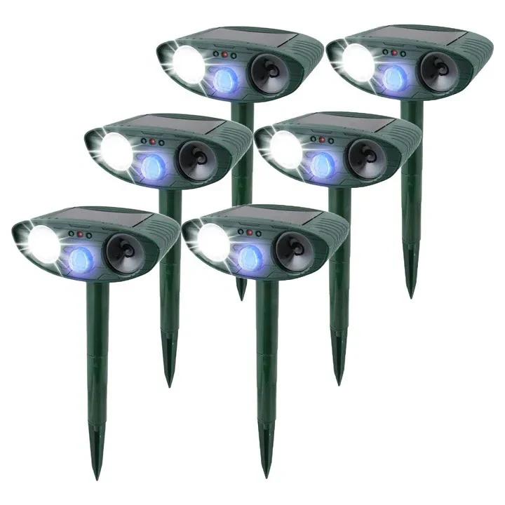 Solar-Powered Rabbit Repeller – Ultrasonic Humane Pest Deterrent - Image 4