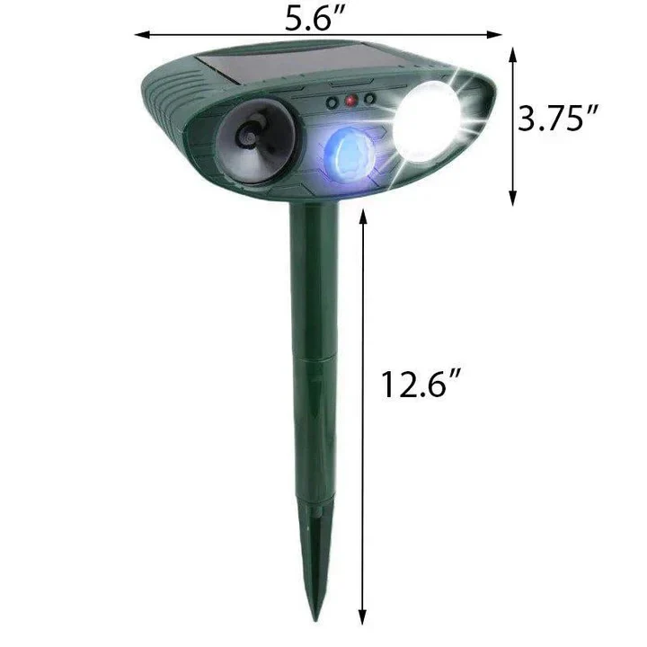 Solar-Powered Rabbit Repeller – Ultrasonic Humane Pest Deterrent - Image 5