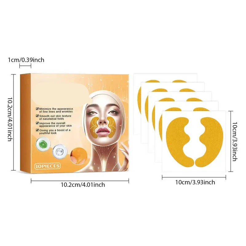 Moisturizing Face Patches for Smile Lines and Forehead, 10 Pack - Image 4