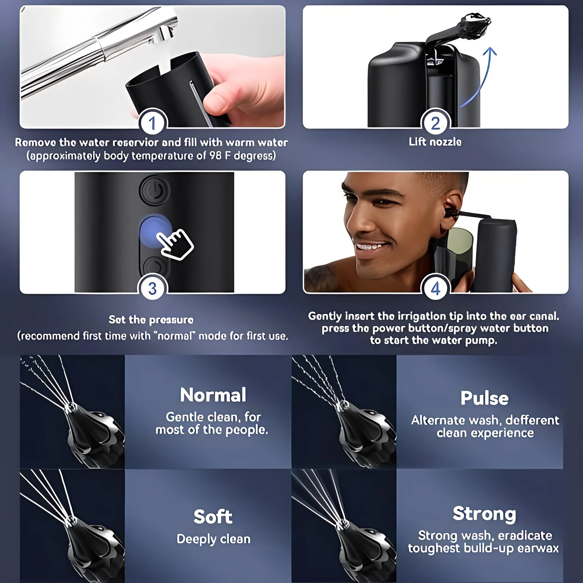 Water Based and USB Rechargeable Ear Rinsing Device - Image 5