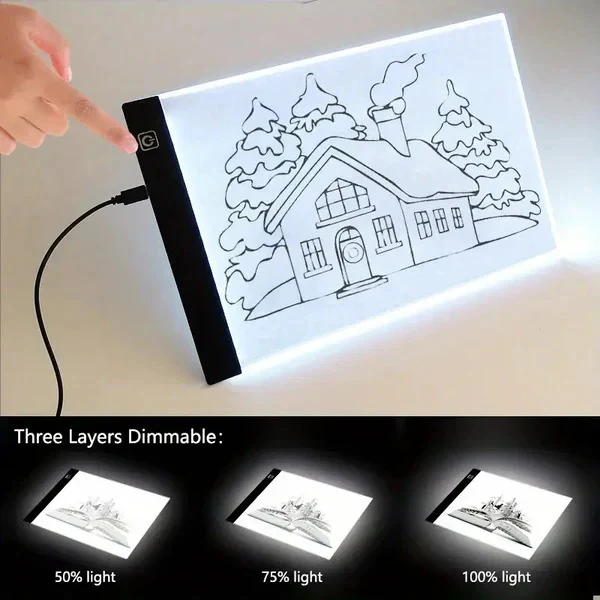 Illuminated Creative Tablet and A4 LED Tracing Light Box - Image 5