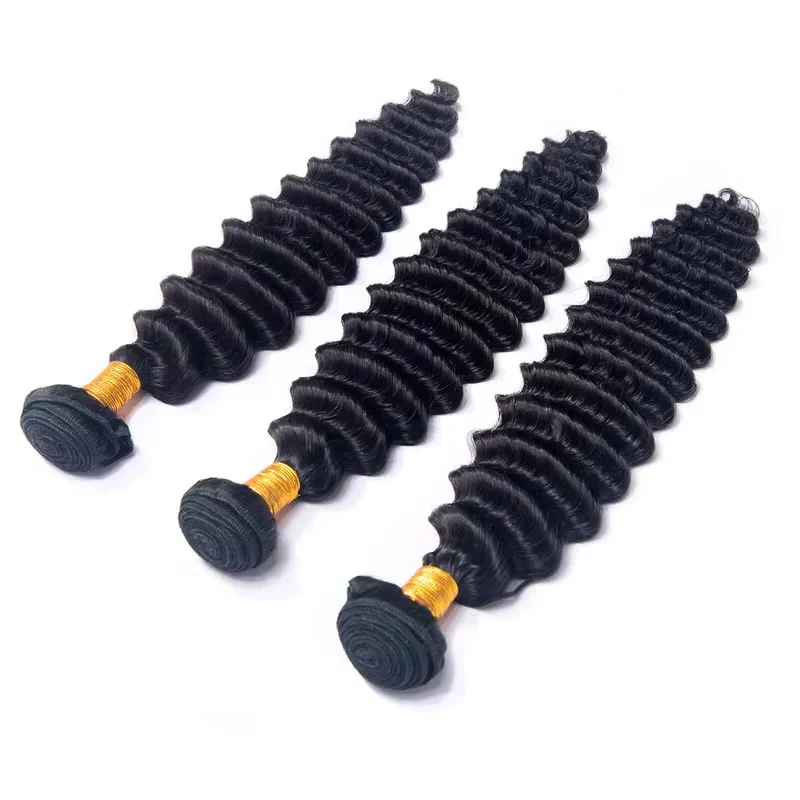 Remy Human Hair Deep Wave Extensions, Multiple Length Options - Image 2