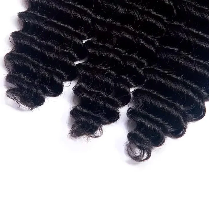 Remy Human Hair Deep Wave Extensions, Multiple Length Options - Image 4