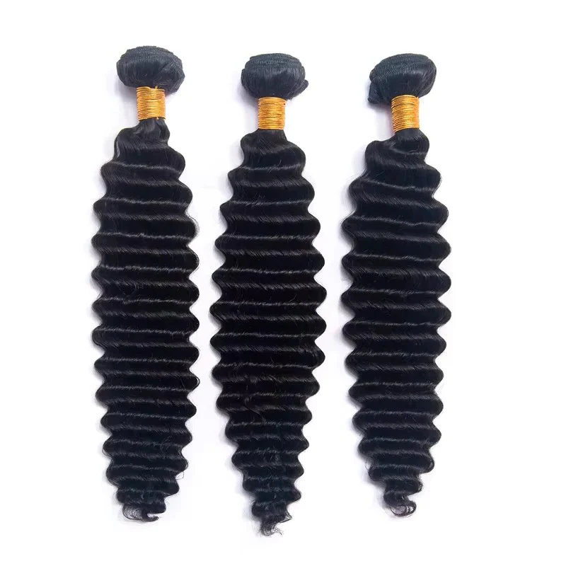 Remy Human Hair Deep Wave Extensions, Multiple Length Options - Image 6