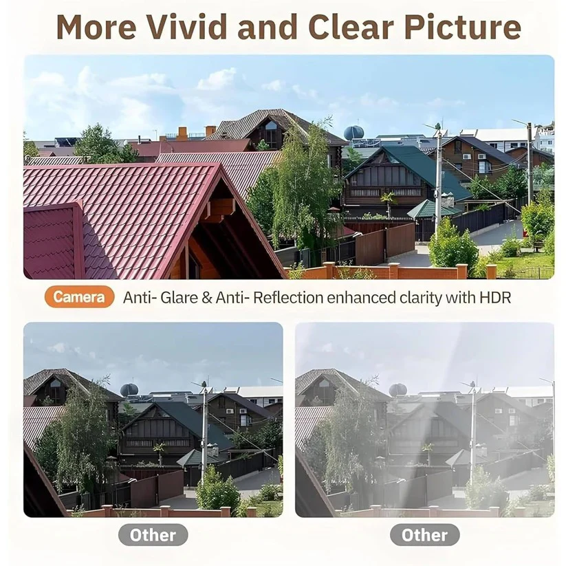 1080P Indoor WiFi Camera with Adhesive Window Mount and Two Way Audio - Image 2