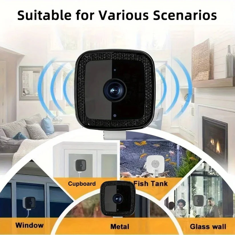 1080P Indoor WiFi Camera with Adhesive Window Mount and Two Way Audio - Image 3