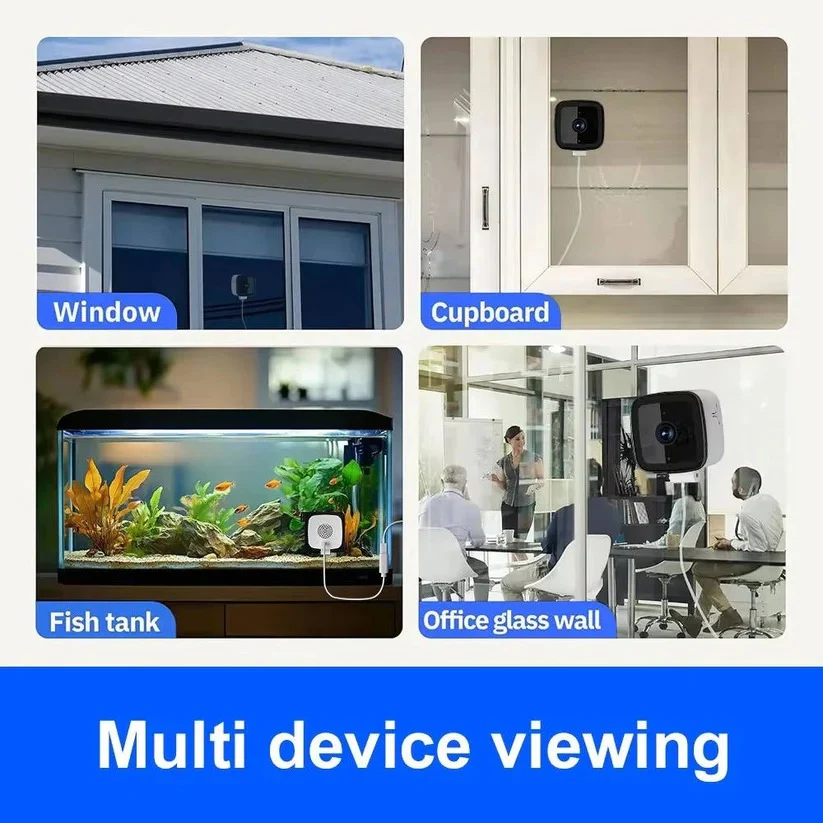 1080P Indoor WiFi Camera with Adhesive Window Mount and Two Way Audio - Image 4