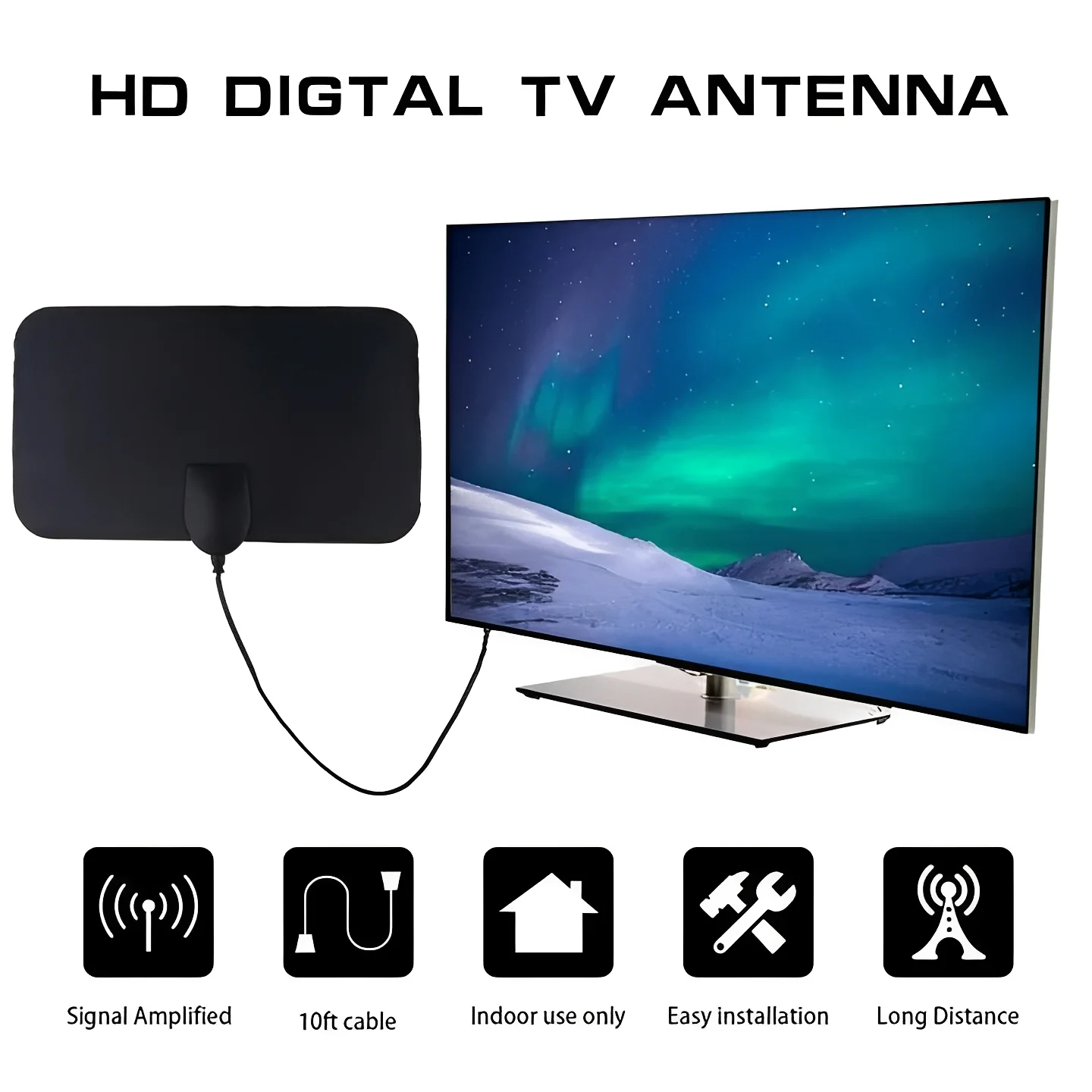 Indoor TV Antenna for Enhanced Signal Reception - Image 2