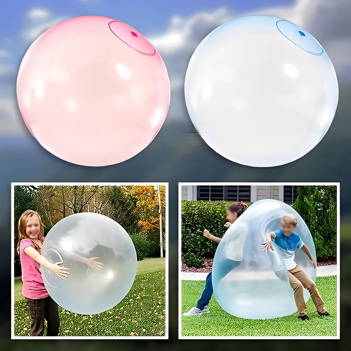 Reusable Inflatable Bubble Ball Toy for Play Activities - Image 6