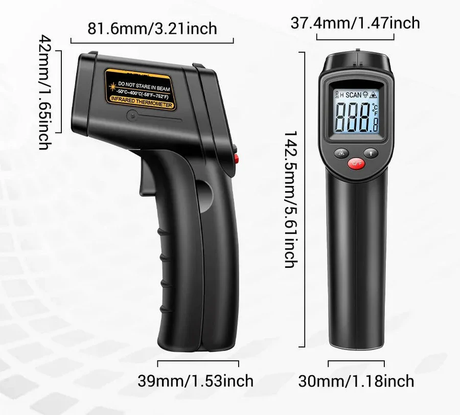 Infrared Laser Thermometer for Contact Free Measurement - Image 3