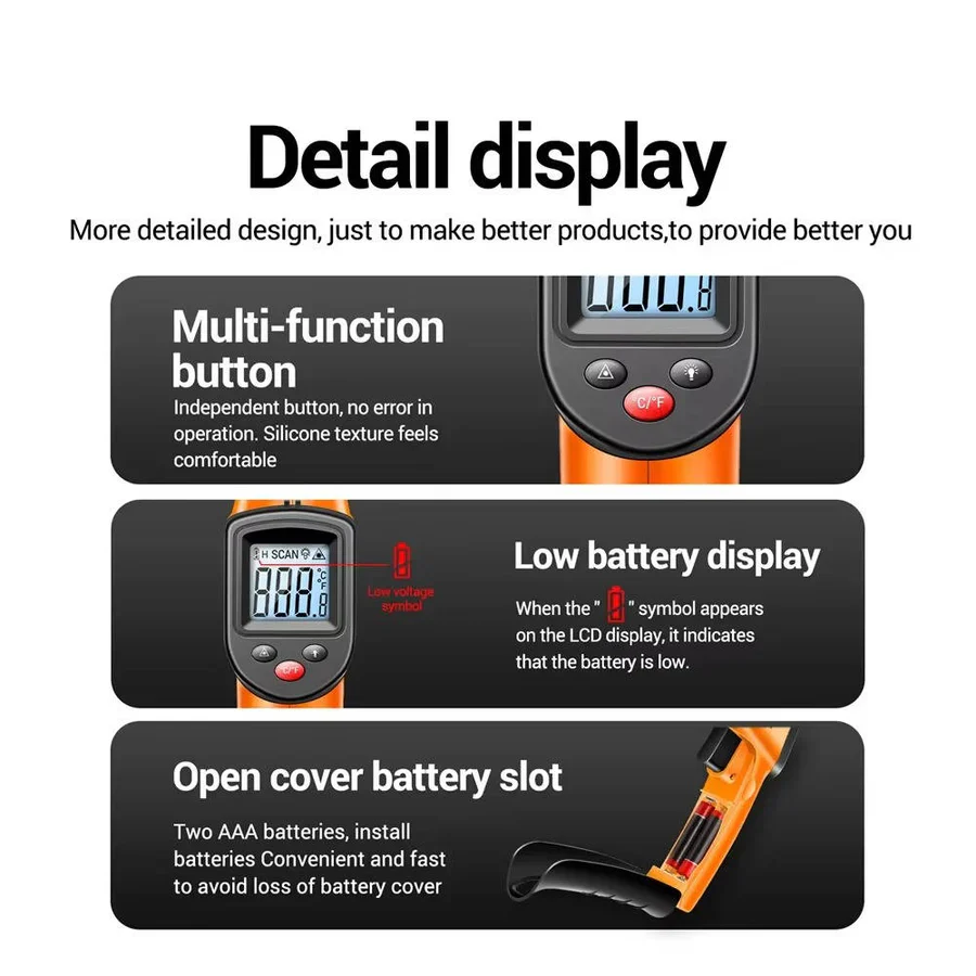 Infrared Laser Thermometer for Contact Free Measurement - Image 9