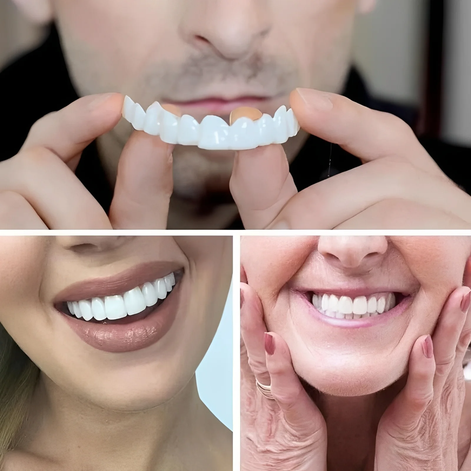 Snap On Cosmetic Tooth Covers for Adults, 2 Piece Set - Image 5