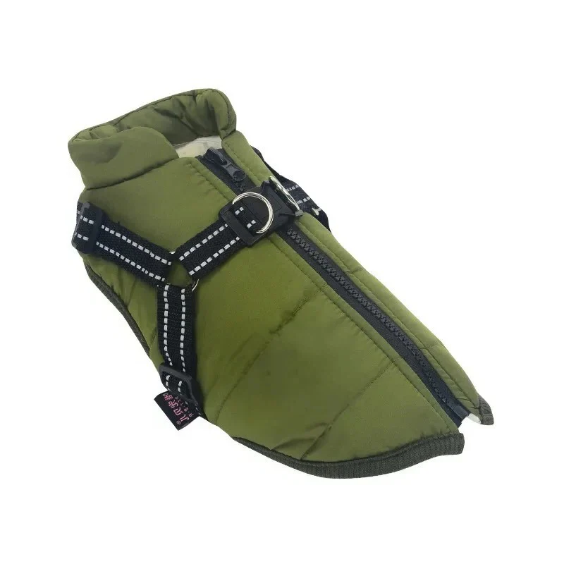 Insulated Dog Coat with Built In Harness for Cold Weather - Image 3