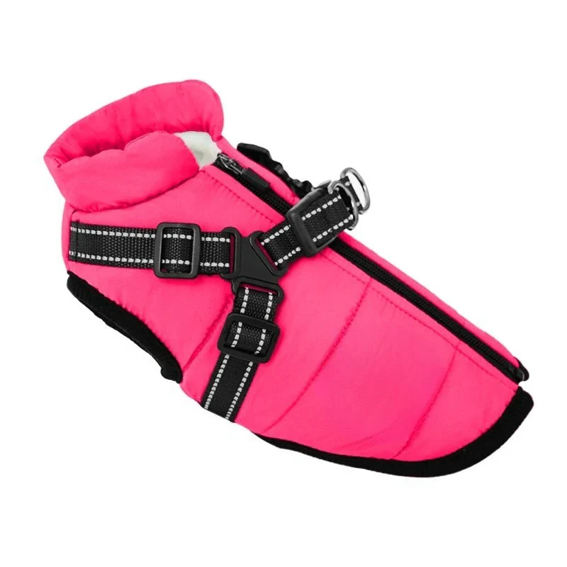 Insulated Dog Coat with Built In Harness for Cold Weather - Image 6