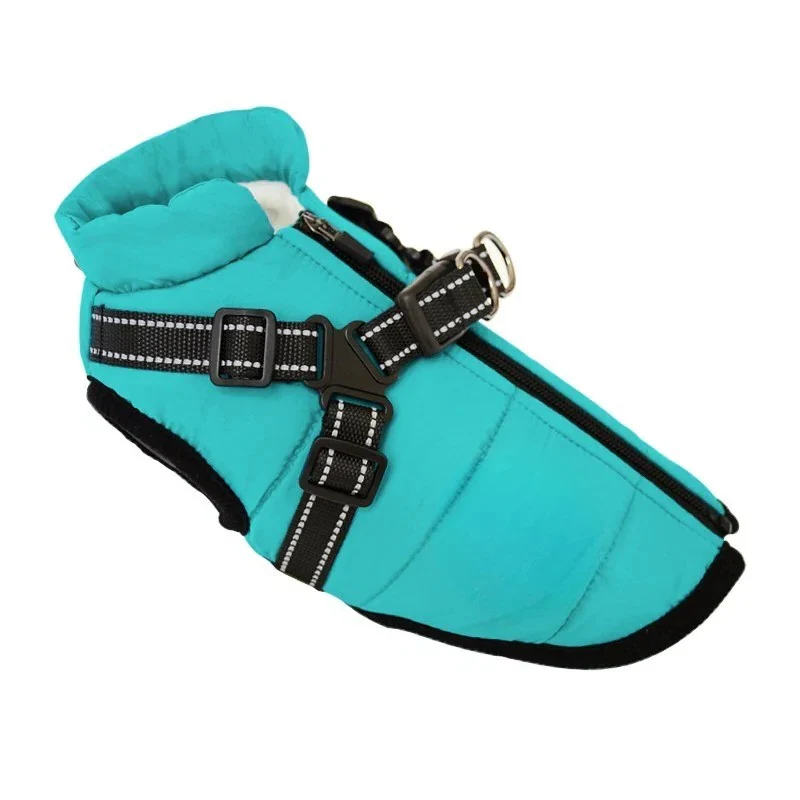 Insulated Dog Coat with Built In Harness for Cold Weather - Image 7