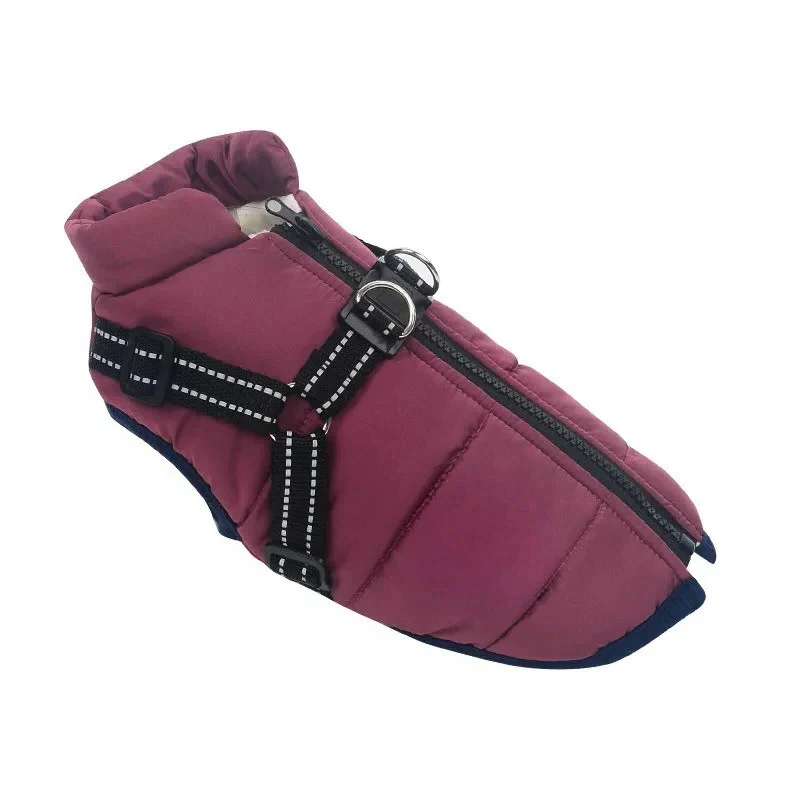 Insulated Dog Coat with Built In Harness for Cold Weather - Image 8