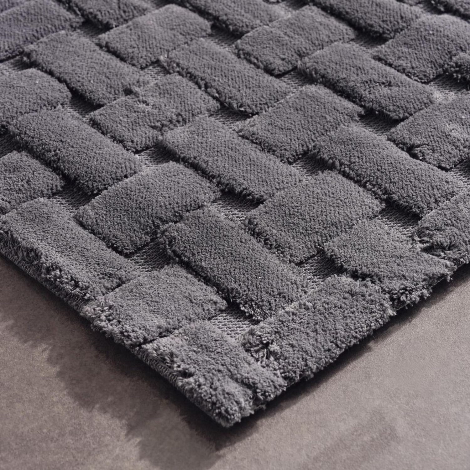 Jacquard Bathmat, 70x120 cm, Dark Grey - Image 3