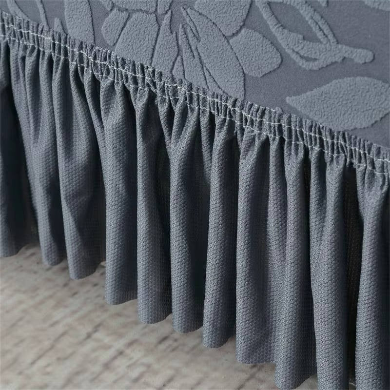 Jacquard Sofa Slipcover with Sunflower Pattern and Skirt - Image 10