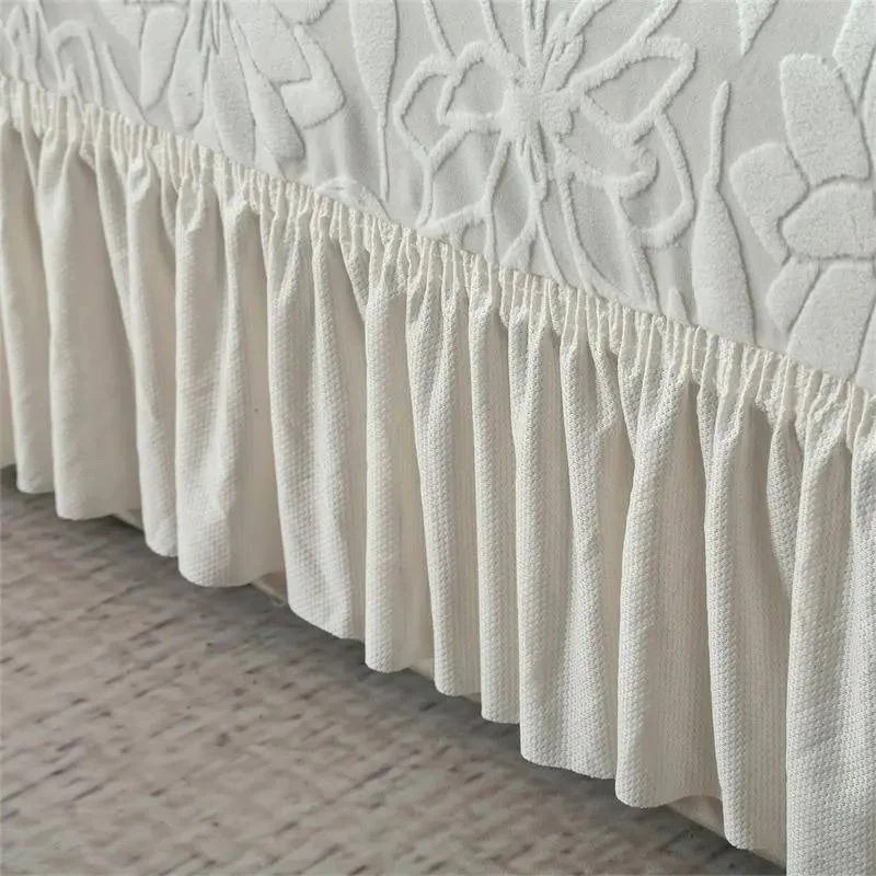 Jacquard Sofa Slipcover with Sunflower Pattern and Skirt - Image 7