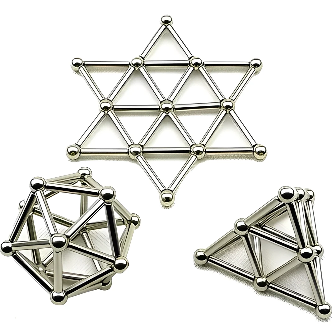 Construction Toys for Kids with Magnetic Sticks and Balls - Image 3