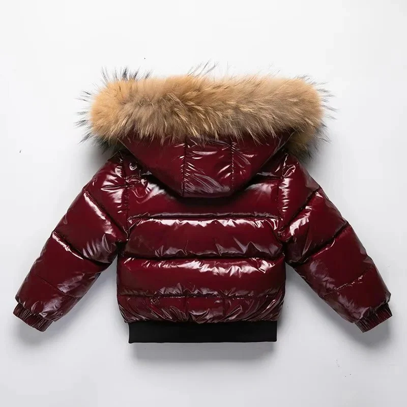 Kids Waterproof Down Parka – Winter Coat with Fur Hood - Image 5