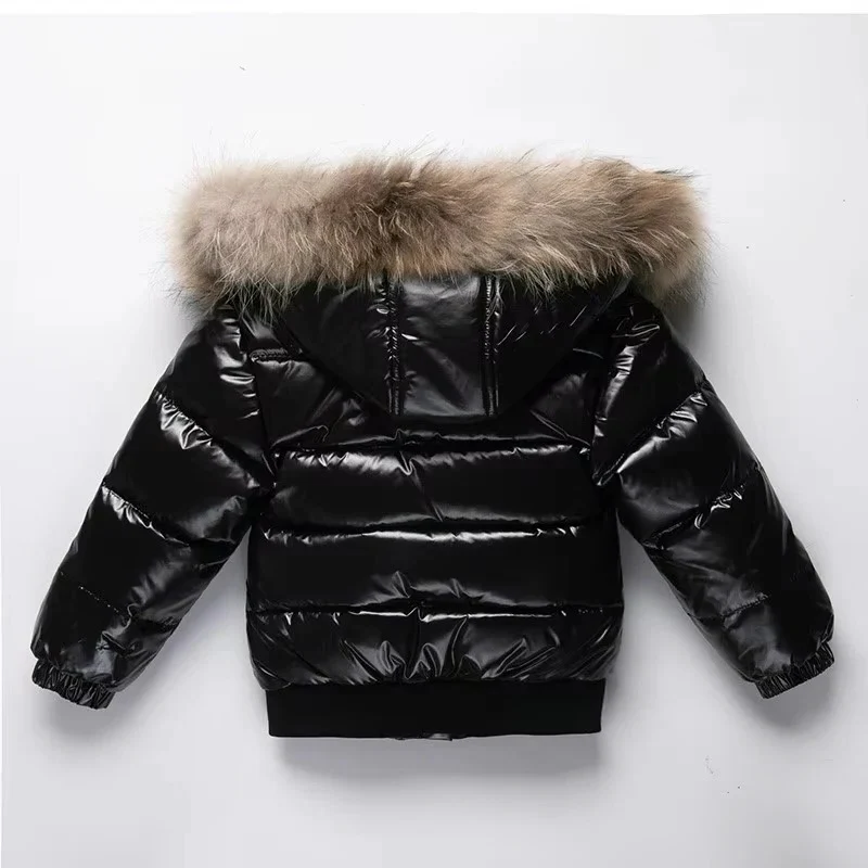 Kids Waterproof Down Parka – Winter Coat with Fur Hood - Image 7