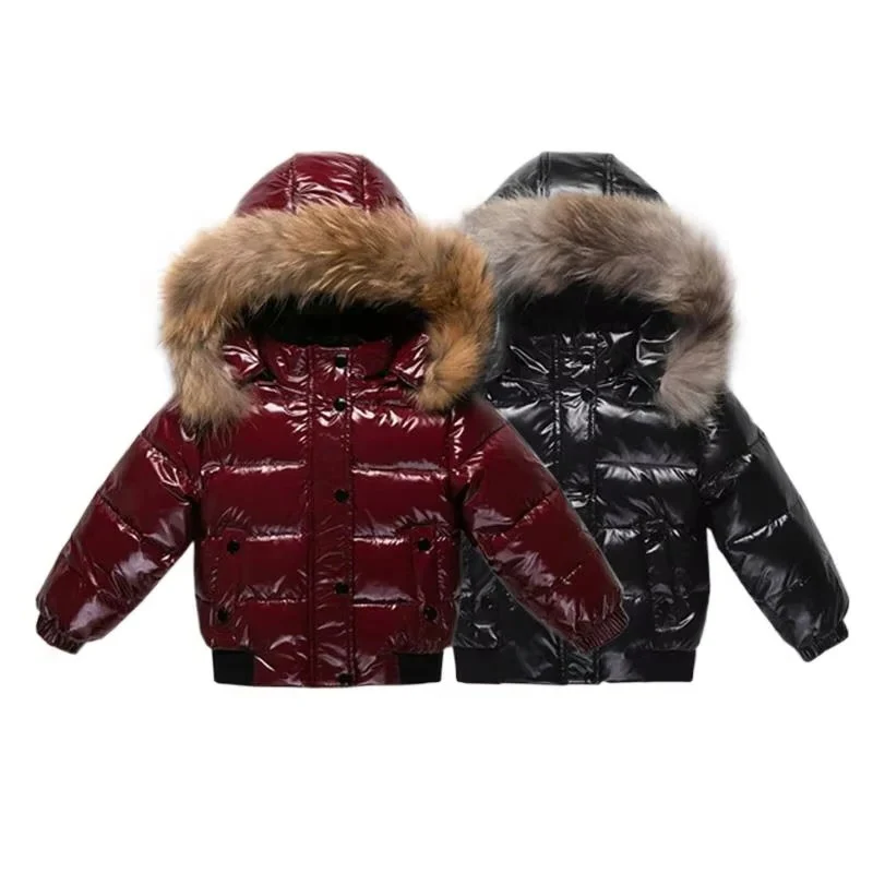 Kids Waterproof Down Parka – Winter Coat with Fur Hood - Image 8