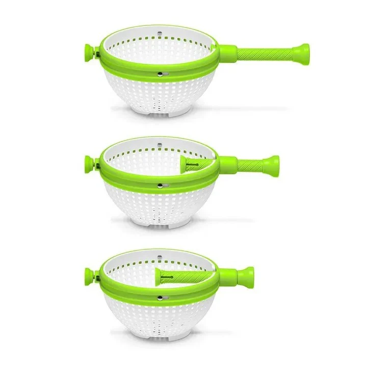 Manual Spin Salad Bowl with Built In Rinse and Drain System - Image 6