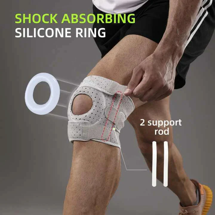 Knee Support Brace with Adjustable Straps for Running and Workout - Image 3