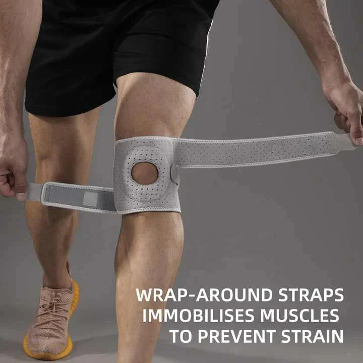 Knee Support Brace with Adjustable Straps for Running and Workout - Image 4